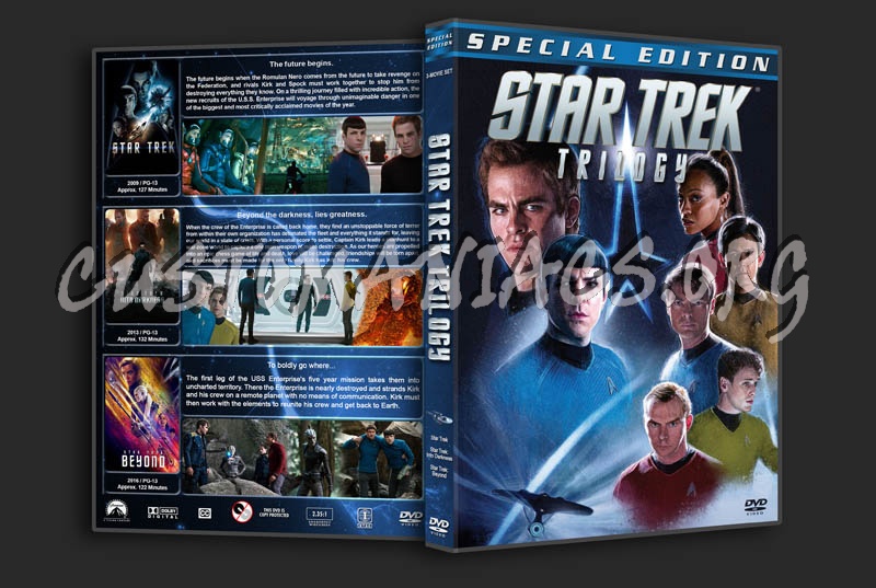 Star Trek Trilogy dvd cover