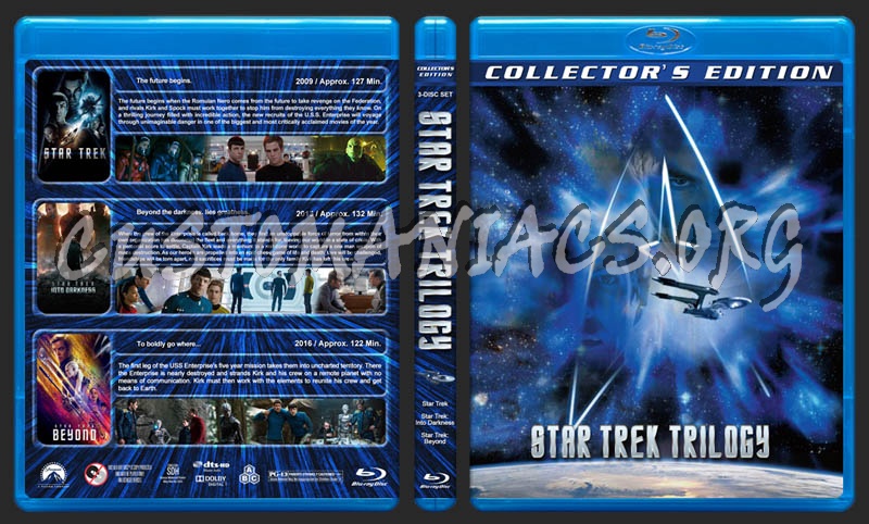 Star Trek Trilogy blu-ray cover