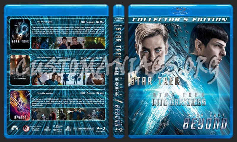 Star Trek Trilogy blu-ray cover