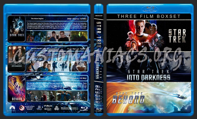 Star Trek Trilogy blu-ray cover