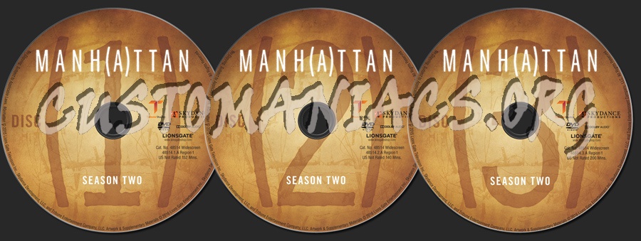 Manhattan Season 2 dvd label