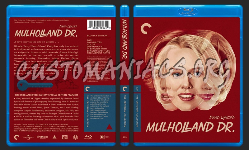 779 - Mullholland Drive blu-ray cover