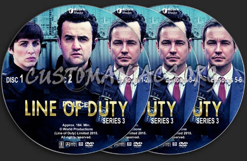 Line of Duty - Series 3 dvd label