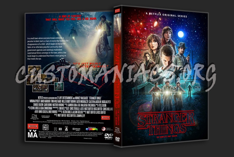 Stranger Things Season 1 dvd cover