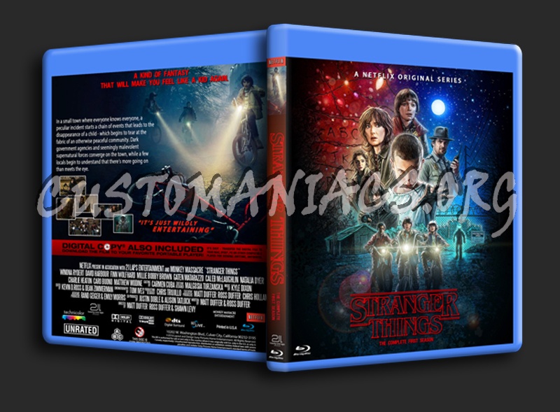 Stranger Things Season 1 bluray cover DVD Covers & Labels by Customaniacs, id 241150 free