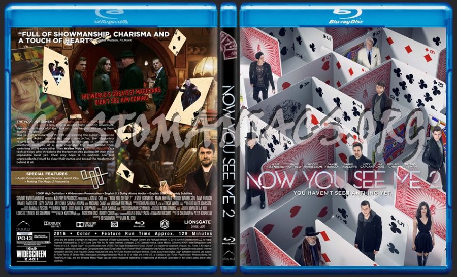 Now You See Me 2 dvd cover