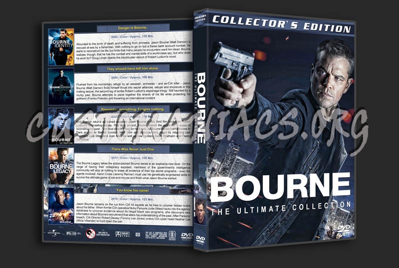 The Bourne Collection (5) dvd cover