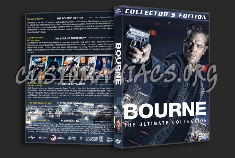 The Bourne Collection (5) dvd cover