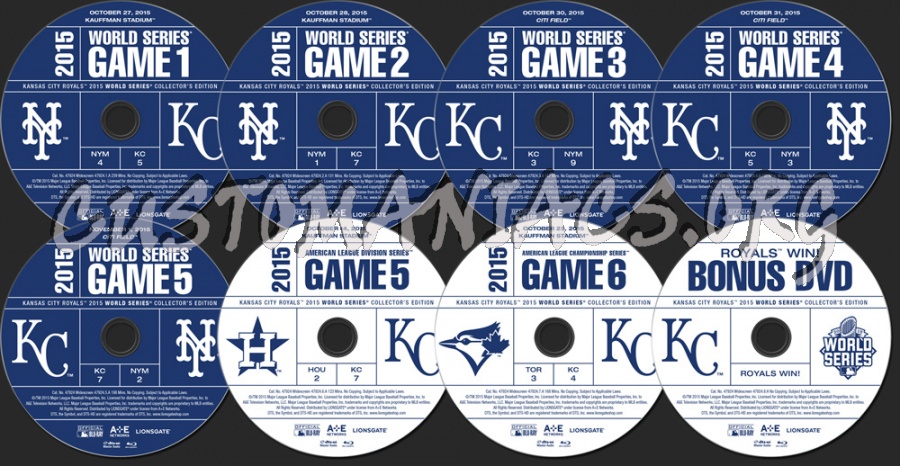 2015 World Series blu-ray label