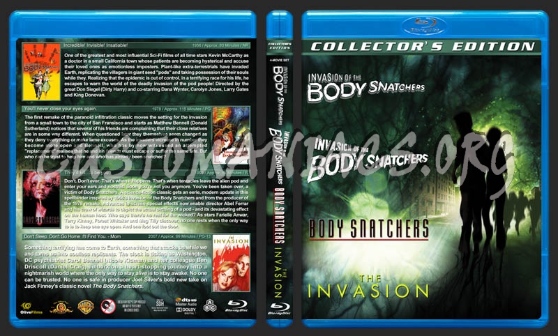 Invasion of the Body Snatchers Collection blu-ray cover