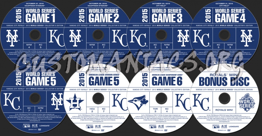 2015 World Series dvd label