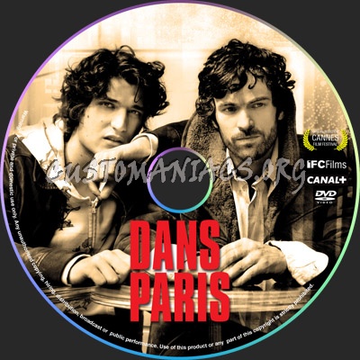 Dans Paris dvd label