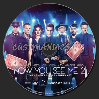 Now You See Me 2 dvd label