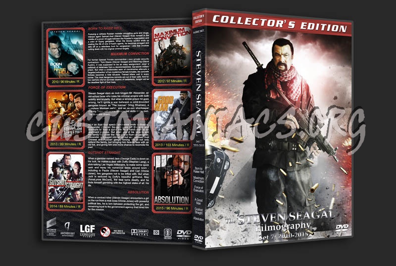 The Steven Seagal Filmography - Set 7: 2010-2011 dvd cover