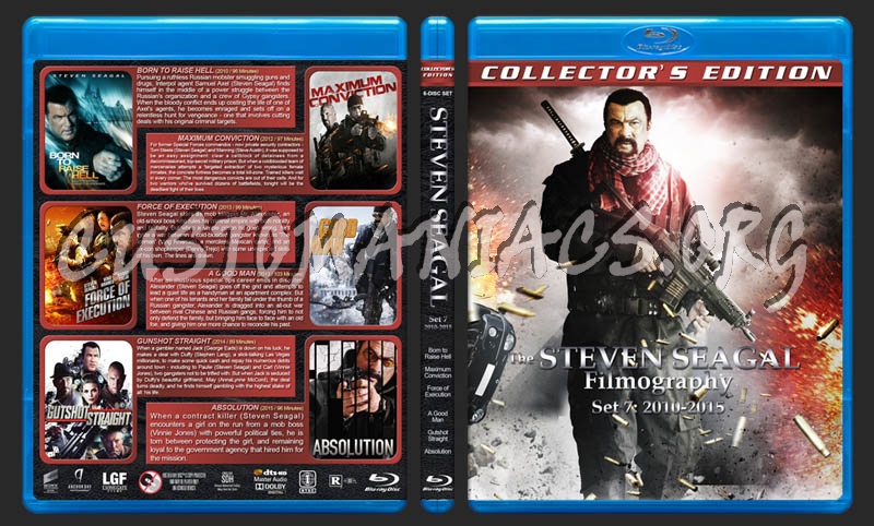 Steven Seagal Filmography: Set 7 (2010-2011) blu-ray cover