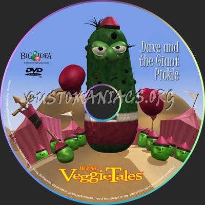 VeggieTales: Dave and the Giant Pickle dvd label