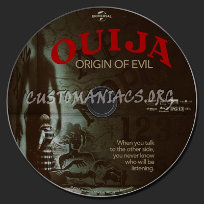 Ouija: Origin Of Evil blu-ray label
