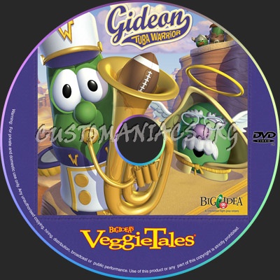 VeggieTales: Gideon Tuba Warrior dvd label