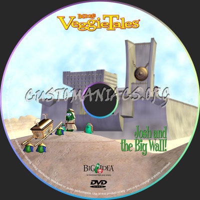 VeggieTales: Josh and the Big Wall dvd label