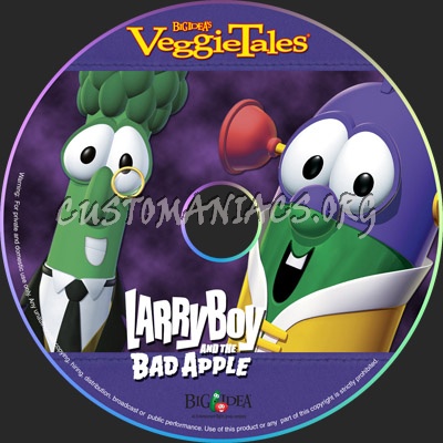 VeggieTales: Larry Boy and the Bad Apple dvd label
