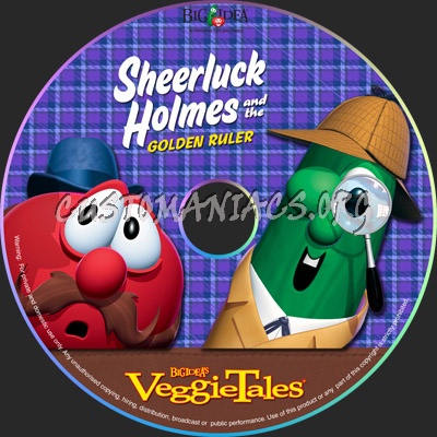 VeggieTales: Sheerluck Holmes and the Golden Ruler dvd label