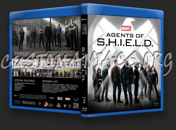Agents of S.H.I.E.L.D. (Shield) Season 3 blu-ray cover