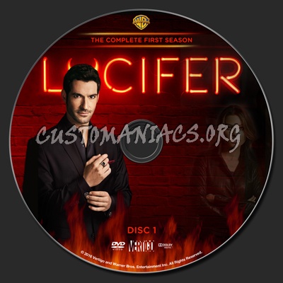 Lucifer Season 1 dvd label