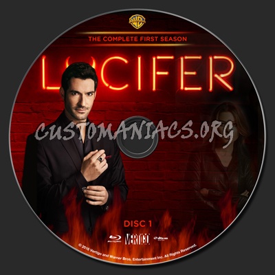 Lucifer Season 1 blu-ray label