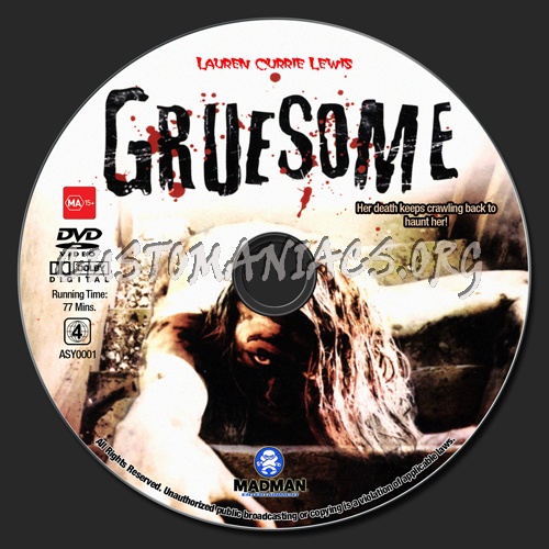 Gruesome dvd label