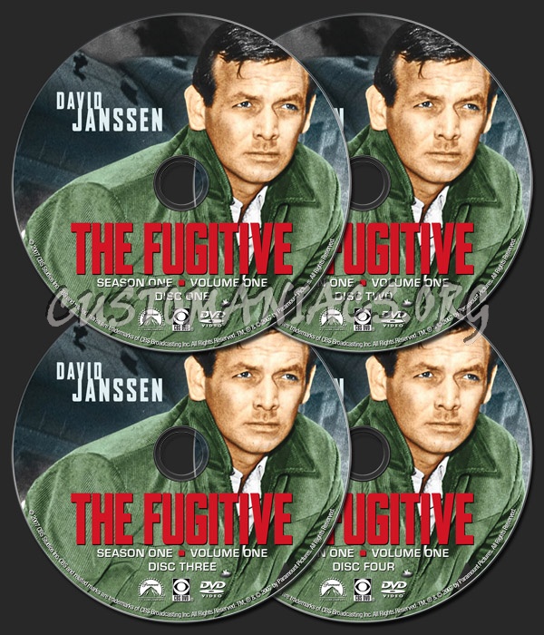 The Fugitive Season 1 Volume 1 dvd label