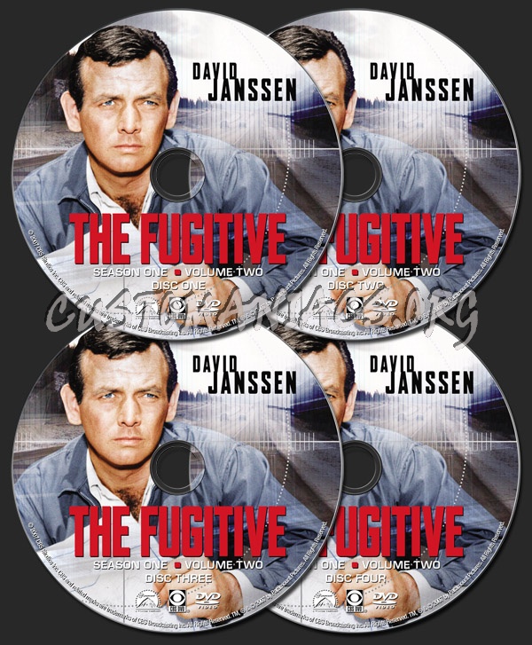 The Fugitive Season 1 Volume 2 dvd label