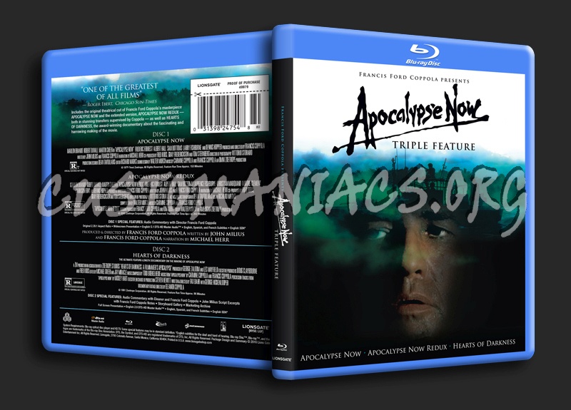 Apocalypse Now Triple Feature blu-ray cover