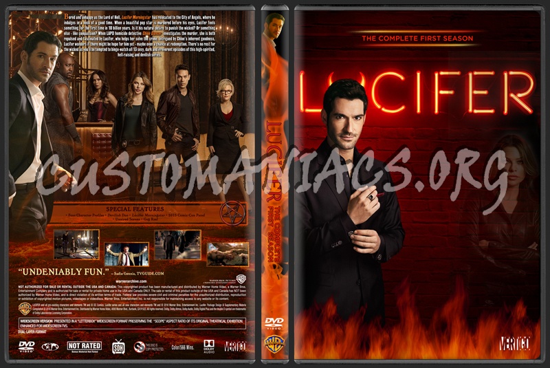 Lucifer Season 1 dvd cover