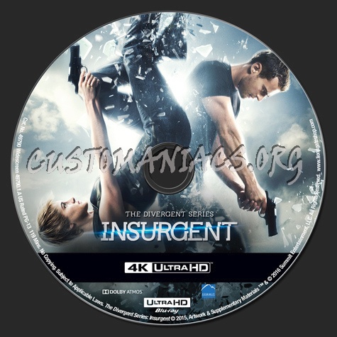 Insurgent 4K blu-ray label