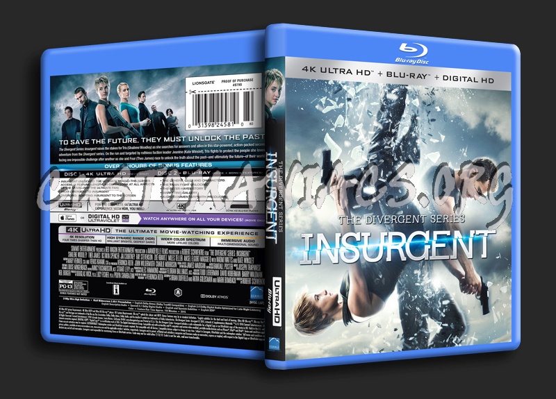 Insurgent 4K blu-ray cover