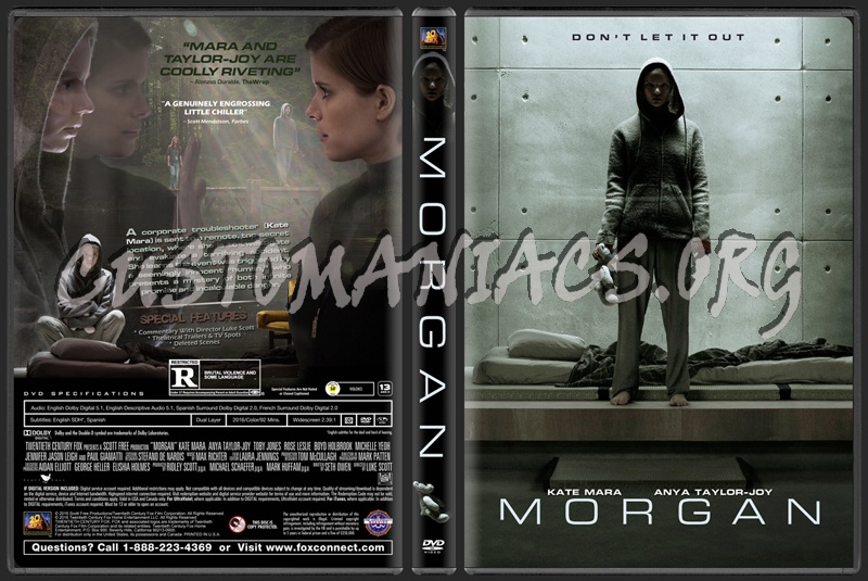 Morgan (2016) dvd cover