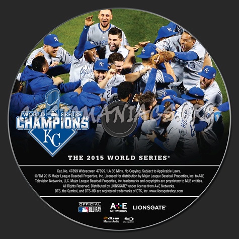 MLB 2015 World Series blu-ray label