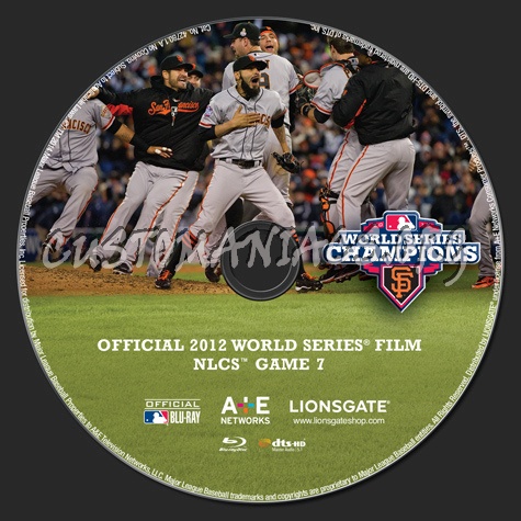 MLB World Series 2012 blu-ray label