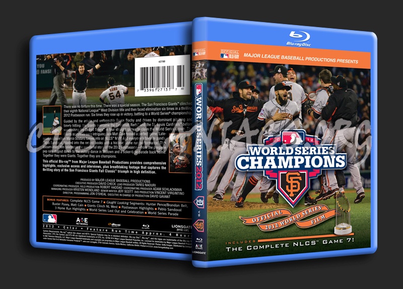 MLB World Series 2012 blu-ray cover