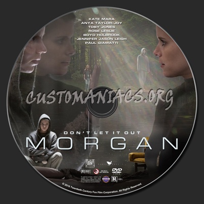 Morgan (2016) dvd label