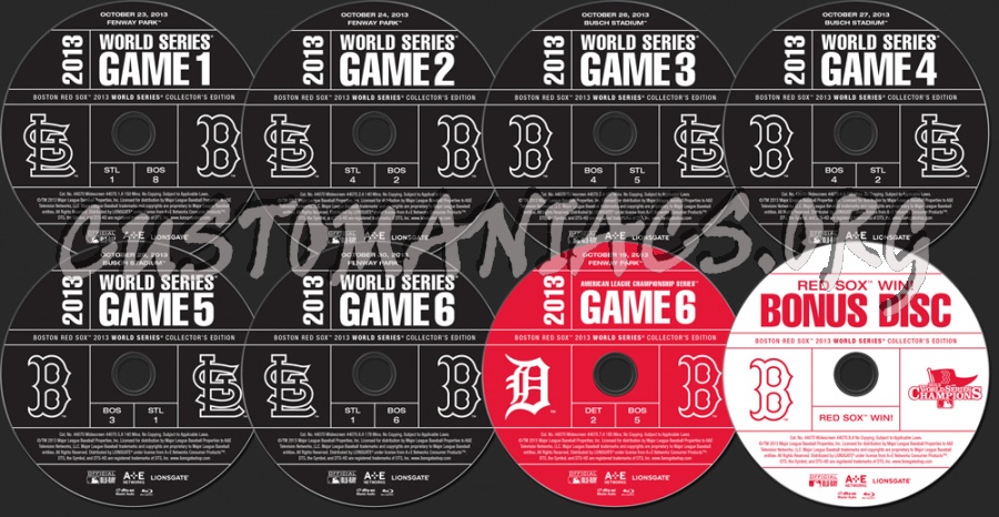 MLB World Series 2013 blu-ray label