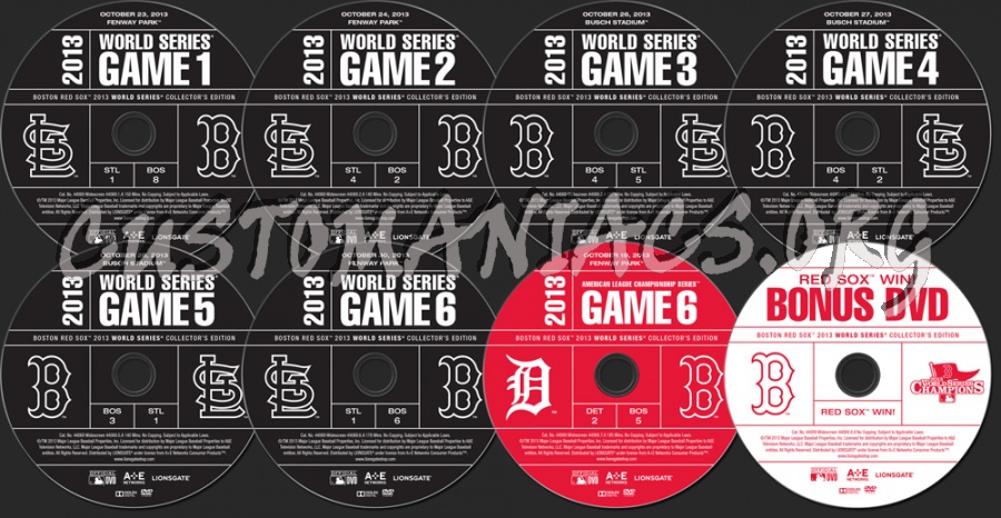 MLB World Series 2013 dvd label