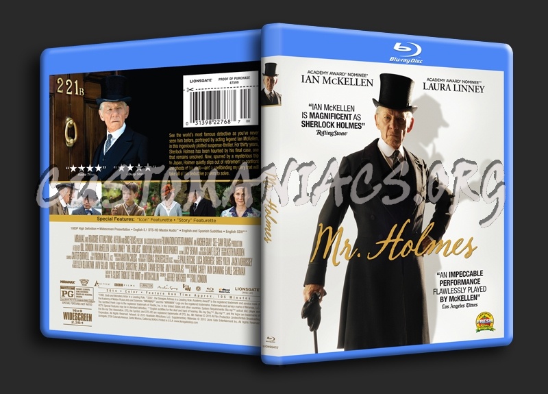 Mr Holmes blu-ray cover