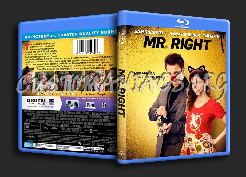 Mr Right blu-ray cover