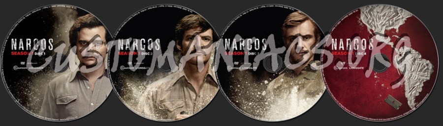 Narcos Season 1 dvd label