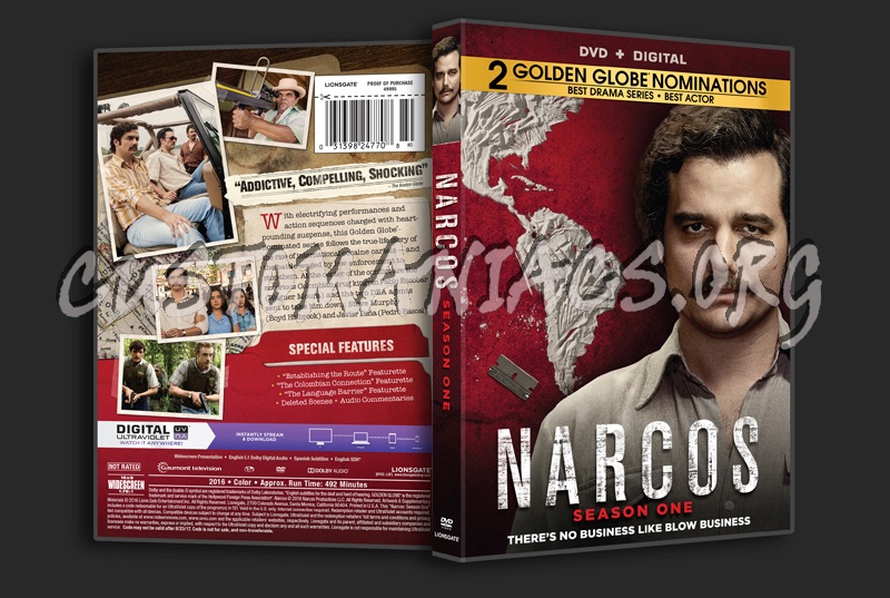 Narcos Season 1 dvd cover