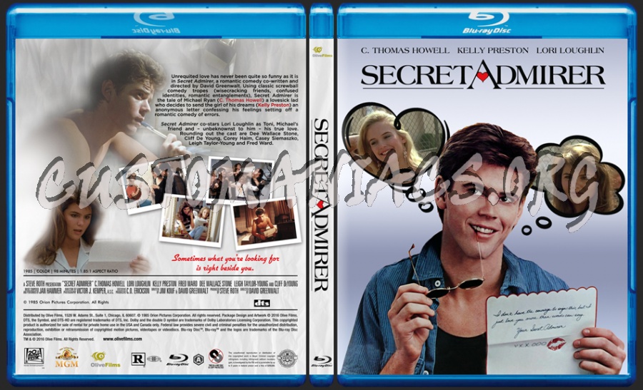 Secret Admirer (1985) dvd cover
