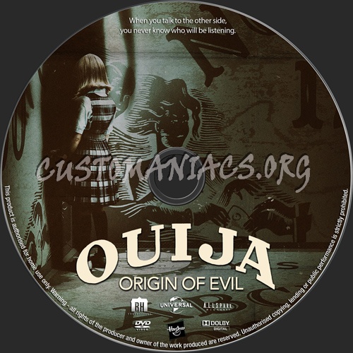 Ouija Origin Of Evil dvd label
