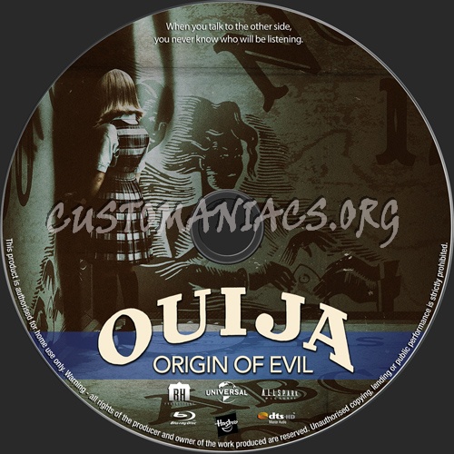 Ouija Origin Of Evil blu-ray label