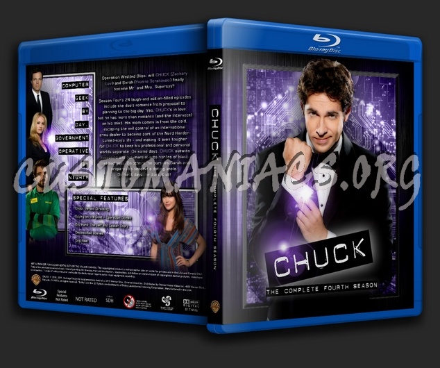 Chuck - Season 4 blu-ray cover